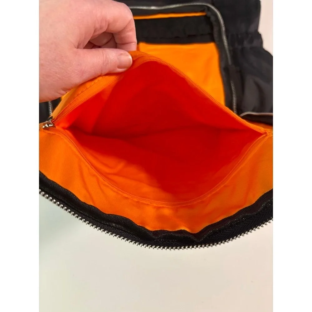Koi Design A184 Backpack Black Orange Lining Medical Utility Bag Travel Gorpcore